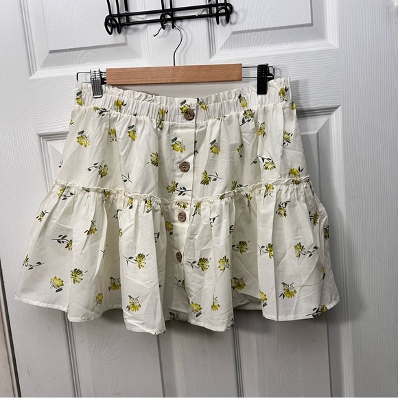 Eberjey Nostalgia Garden Nellie Floral Print Mini Skirt Size Large New - Picture 4 of 10